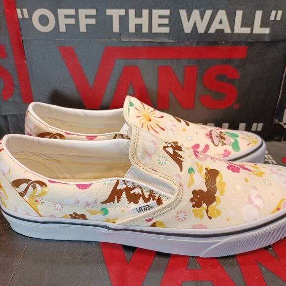 Vans Men's 11.5 Classic Slip On Get Outdoors Marshmallow White VN000BVZBPH - Picture 12 of 12